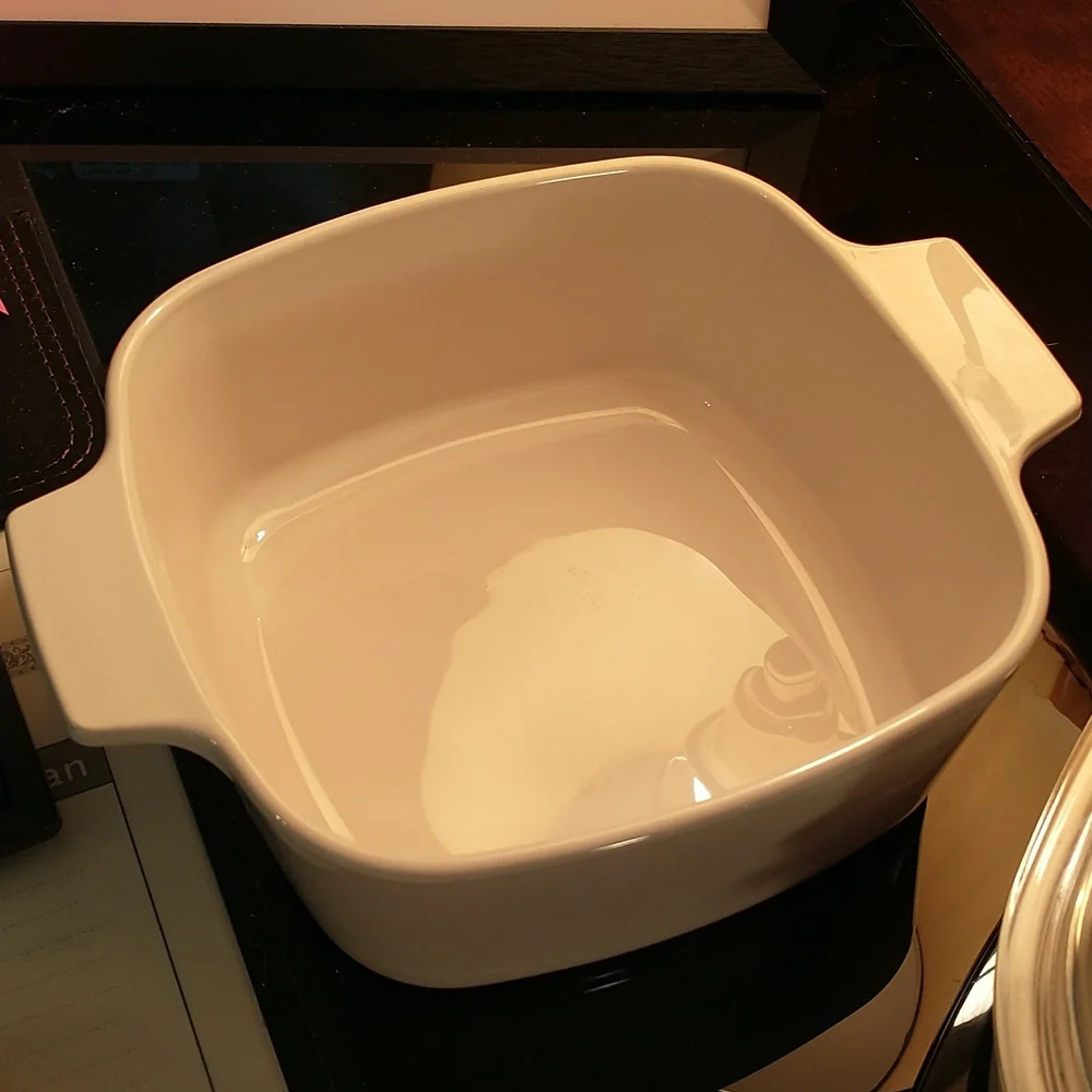 Rare Vintage - Corning Ware - No Pattern - 3pc Set w/Lid - A10 - Picture 9 of 9